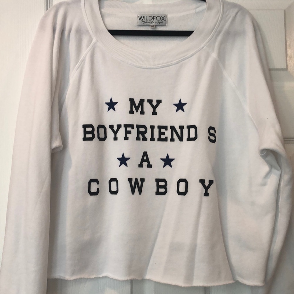 Wildfox Cropped Sweatshirt / Shirt